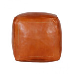 Moroccan pouf in goat leather
